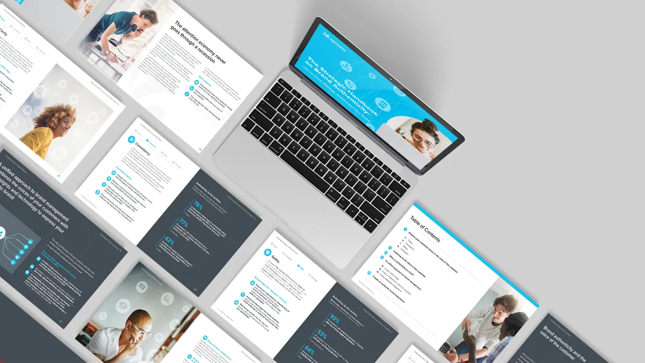 Pages from a Sprinklr ebook.